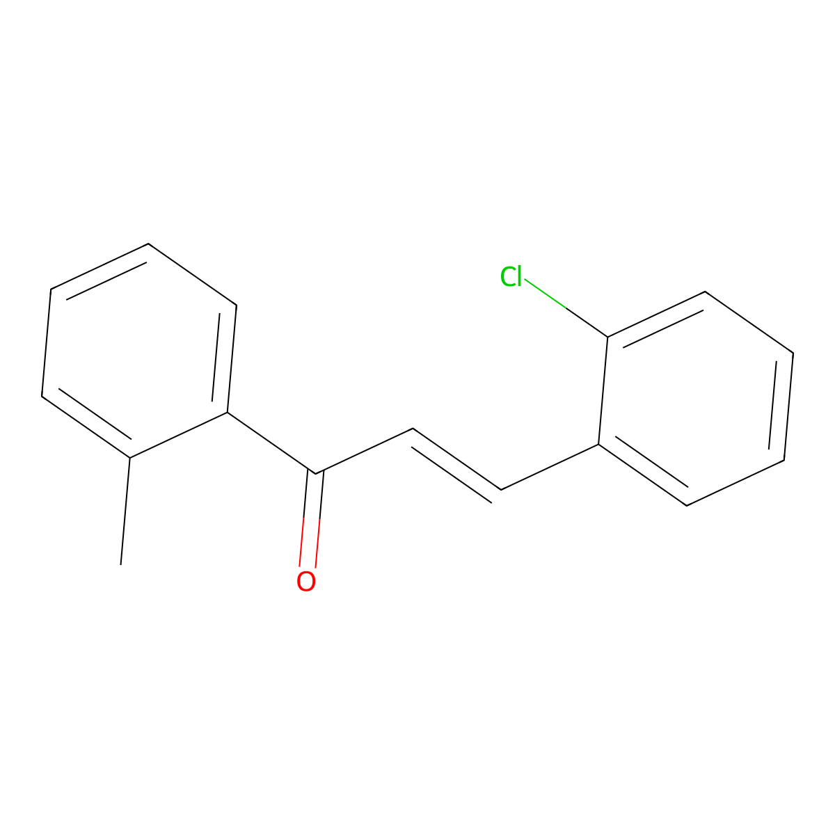 3-(2-Chlorophenyl)-1-(2-methylphenyl)prop-2-en-1-one molecular structure, CAS 1319730-70-5