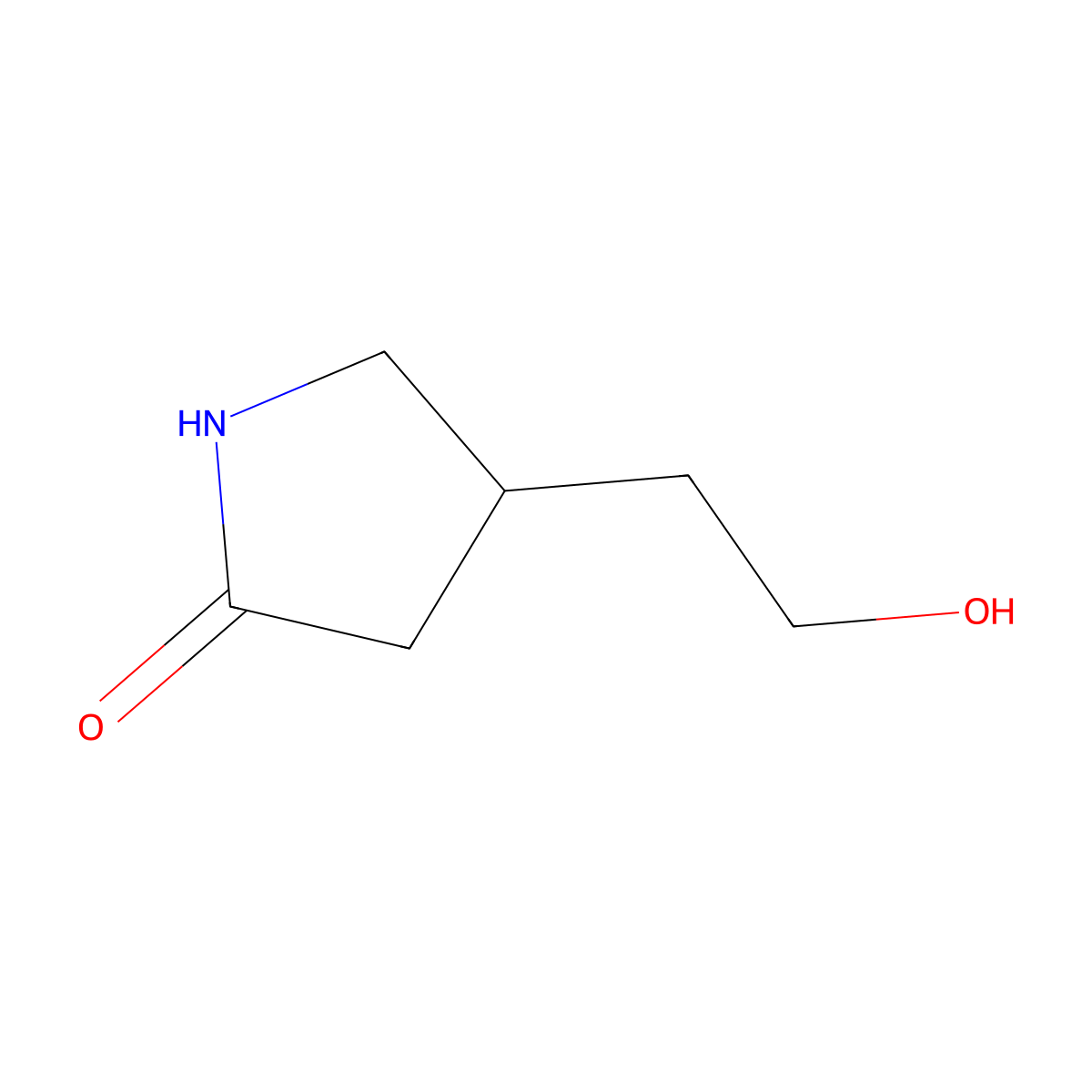 4-(2-Hydroxyethyl)pyrrolidin-2-one molecular structure, CAS 1319736-87-2
