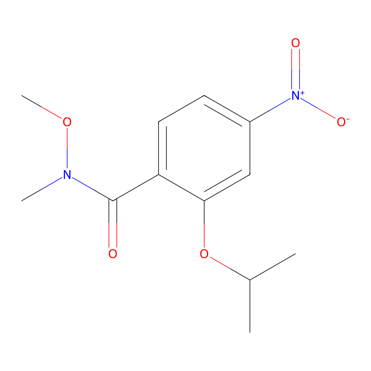 N-Methoxy-N-methyl-2-(1-methylethoxy)-4-nitrobenzamide molecular structure, CAS 1319746-17-2