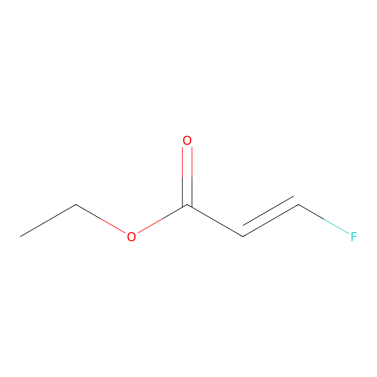 (E)-3-Fluoropropenoic acid ethyl ester molecular structure, CAS 131981-92-5