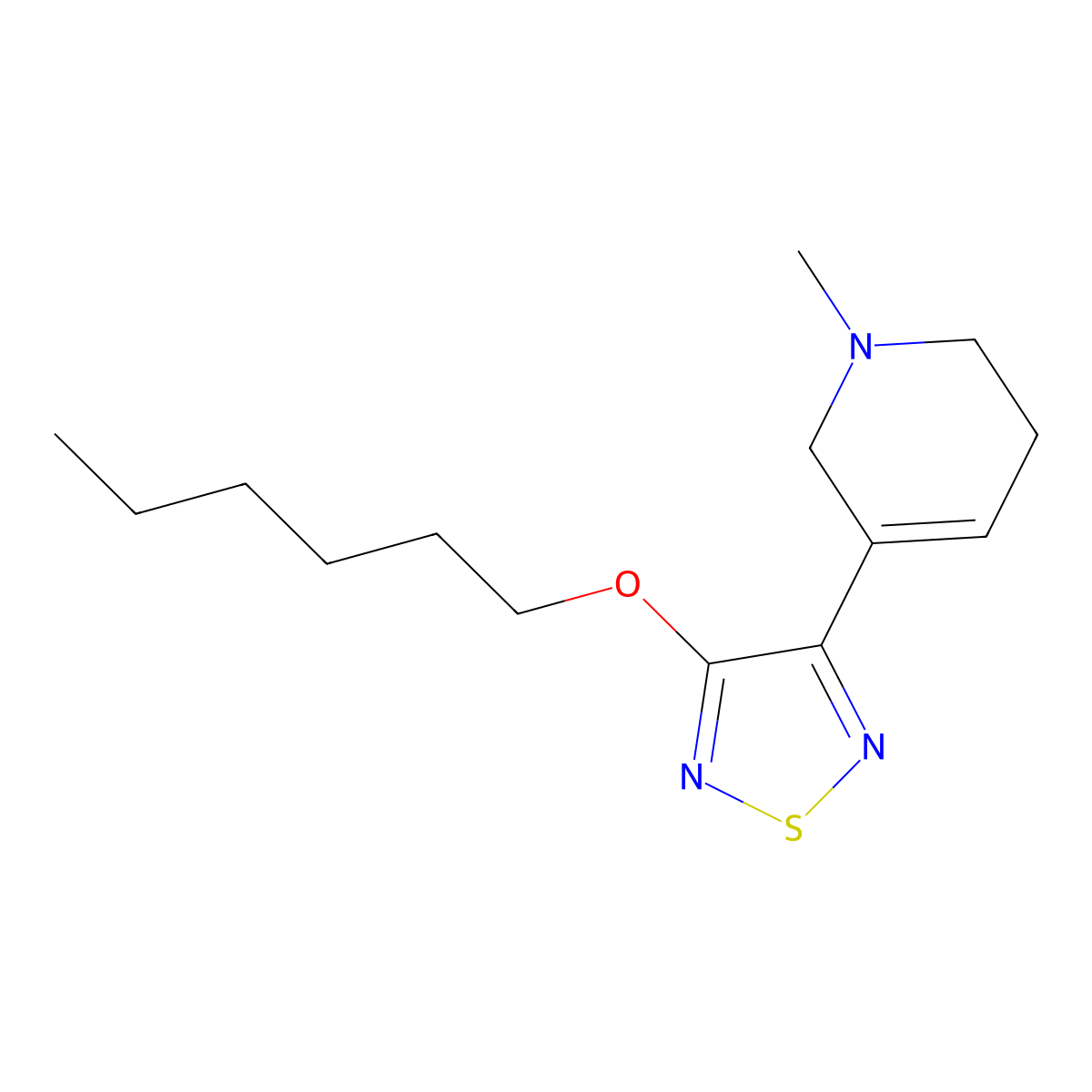 Xanomeline molecular structure, CAS 131986-45-3