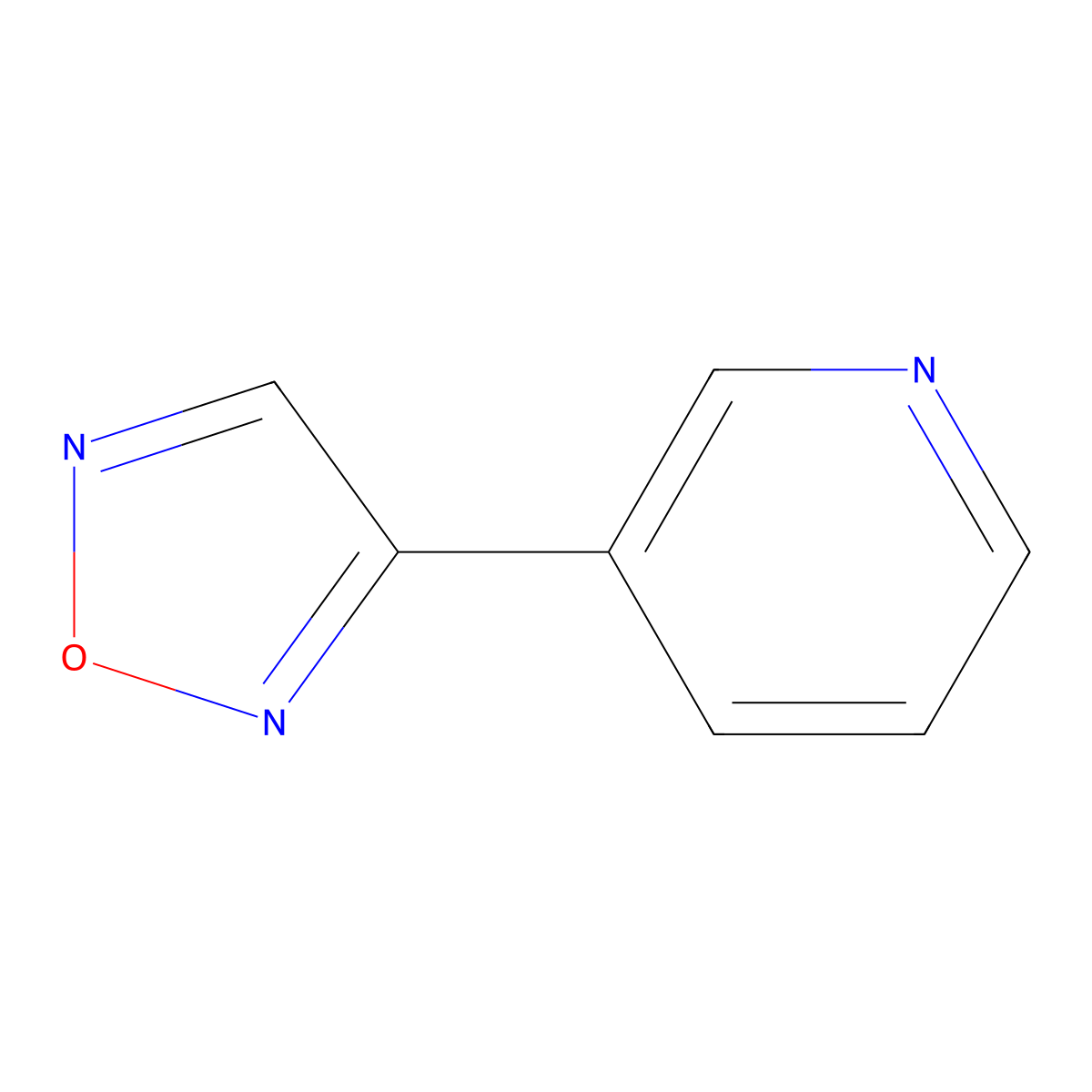 3-(3-Pyridyl)-1,2,5-oxadiazole molecular structure, CAS 131988-03-9