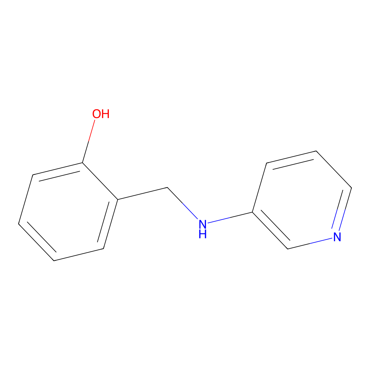 Alpha-(3-pyridylamino)-O-cresol molecular structure, CAS 13199-80-9