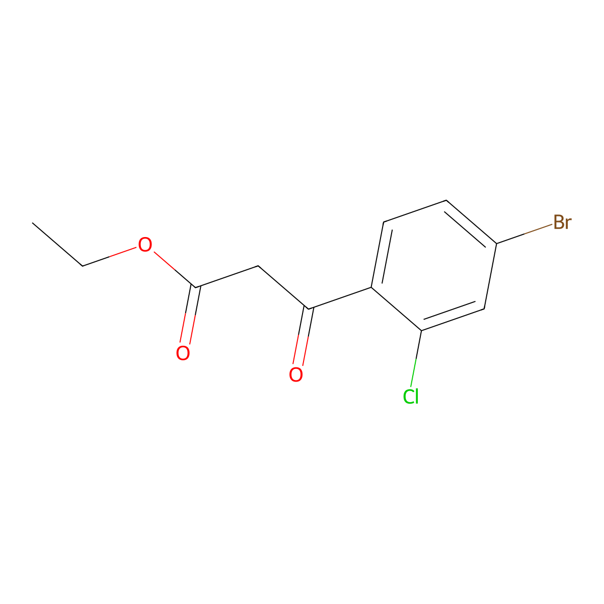 Ethyl 3-(4-bromo-2-chlorophenyl)-3-oxopropionate molecular structure, CAS 131994-22-4