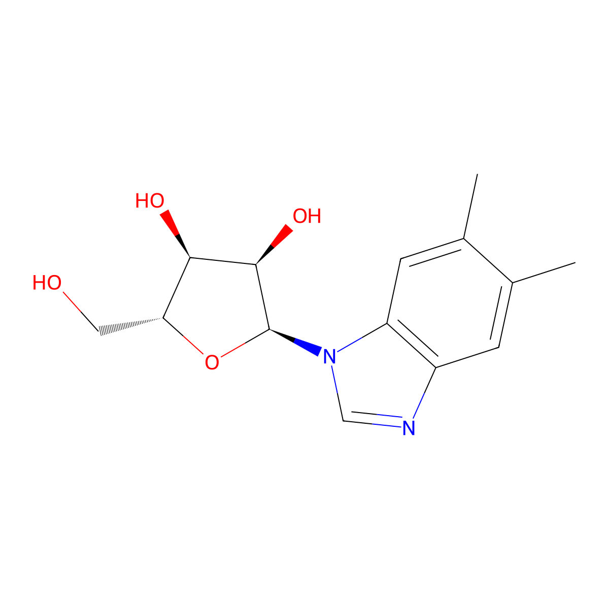 alpha-Ribazole molecular structure, CAS 132-13-8