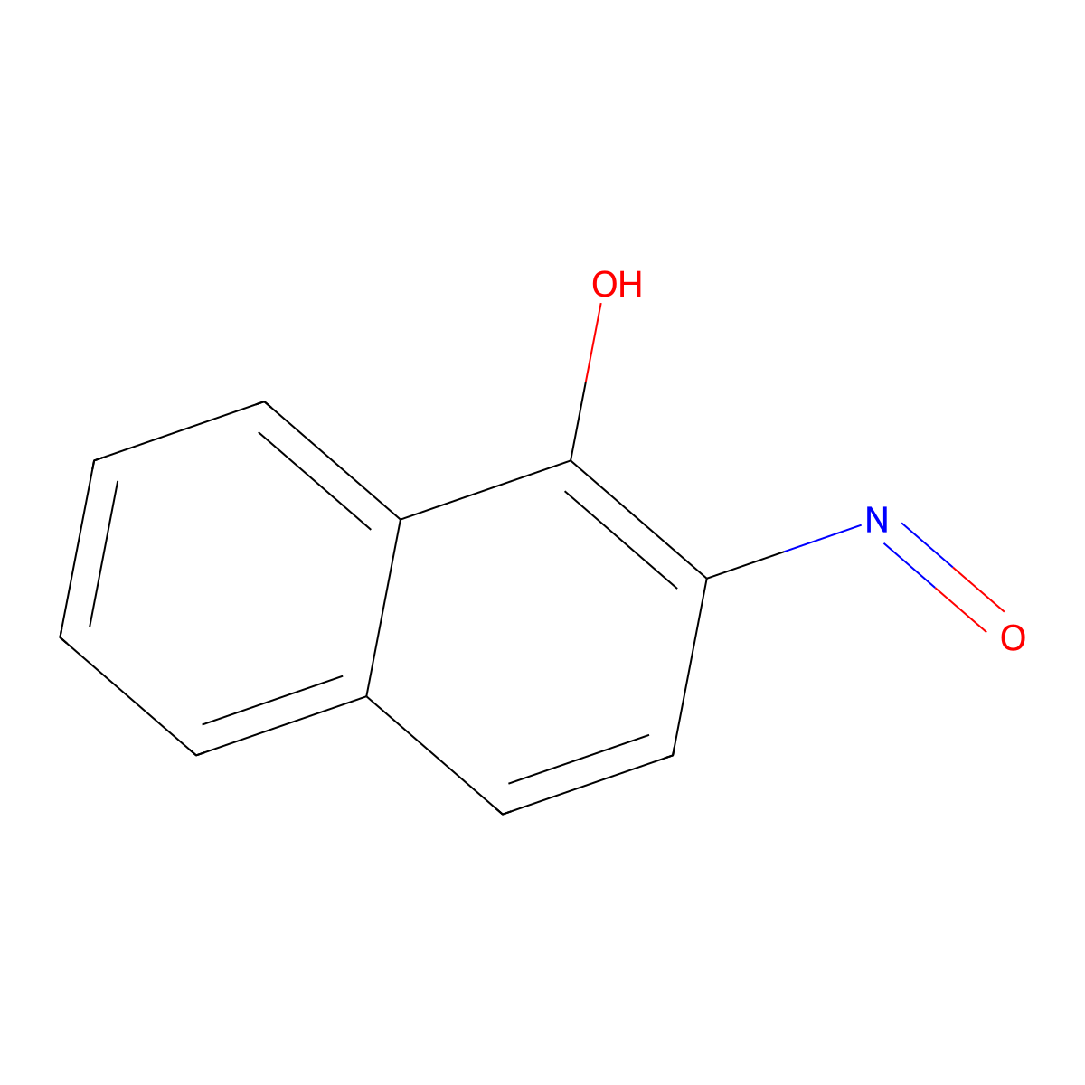 2-Nitroso-1-naphthol molecular structure, CAS 132-53-6