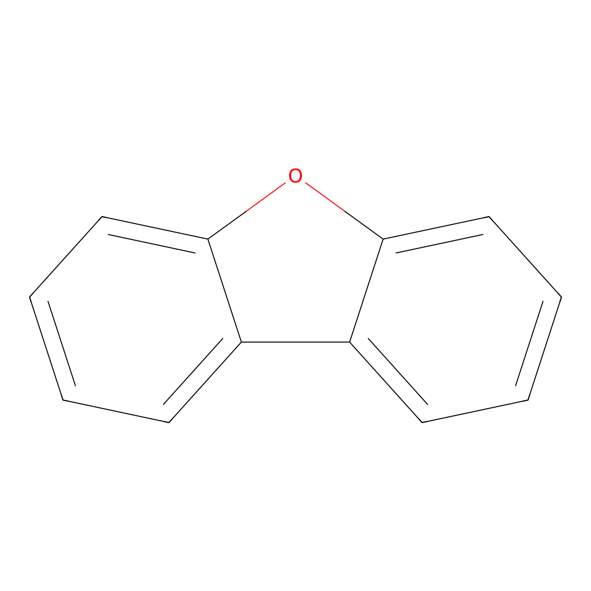 Dibenzofuran molecular structure, CAS 132-64-9
