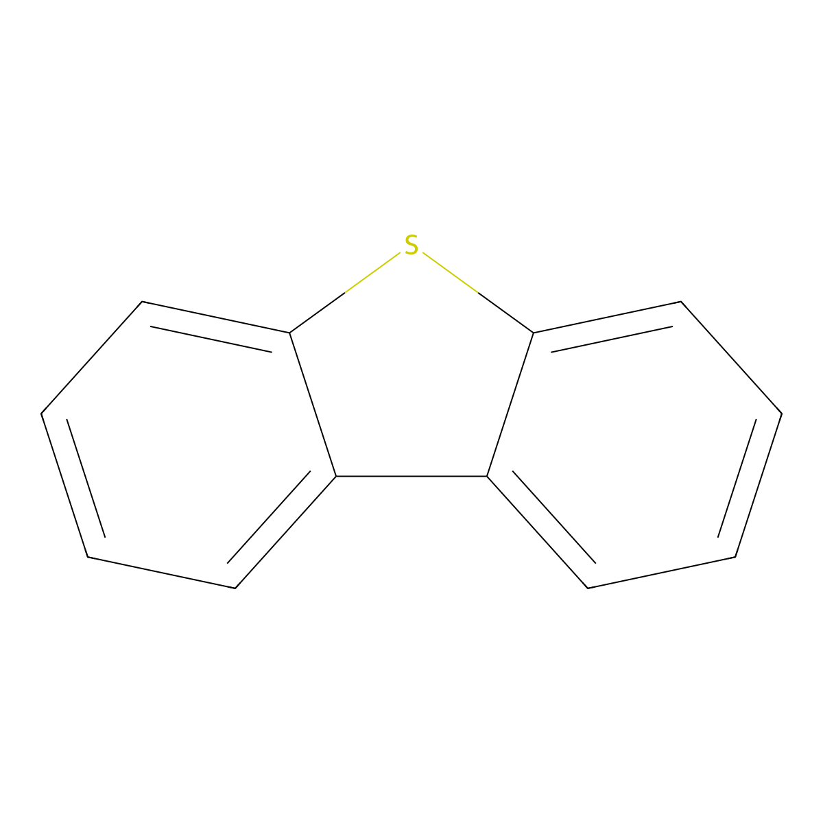 Dibenzothiophene molecular structure, CAS 132-65-0