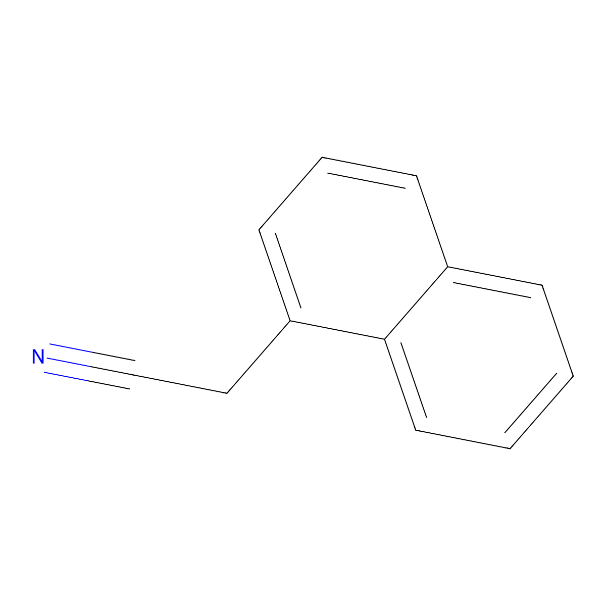 1-Naphthaleneacetonitrile molecular structure, CAS 132-75-2