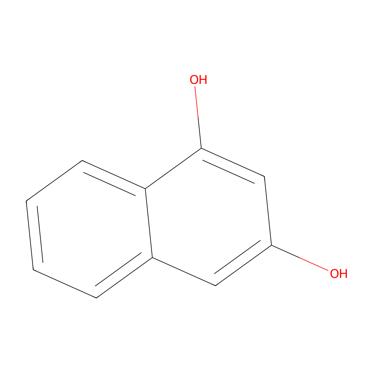 1,3-Dihydroxynaphthalene molecular structure, CAS 132-86-5