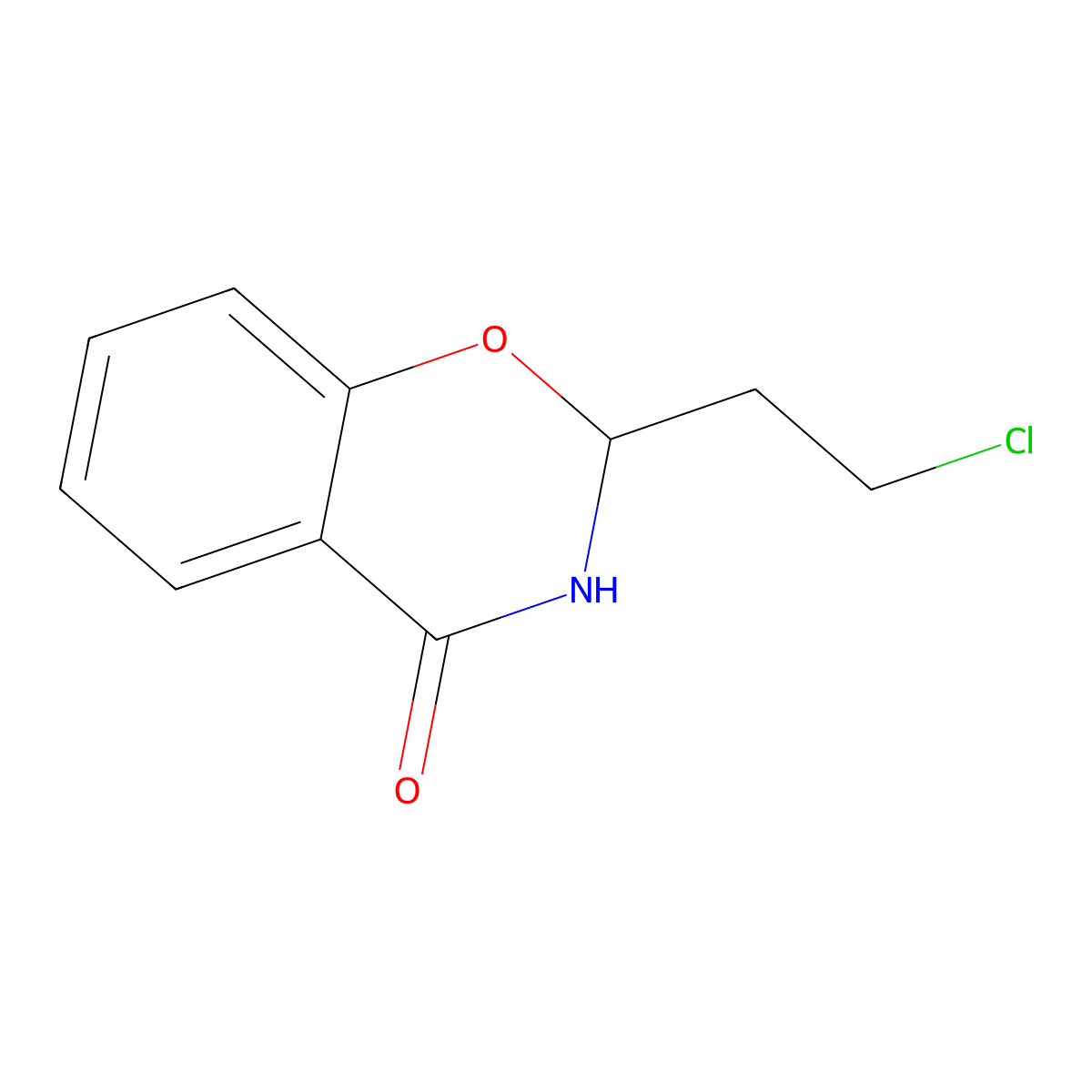 Chlorthenoxazine molecular structure, CAS 132-89-8