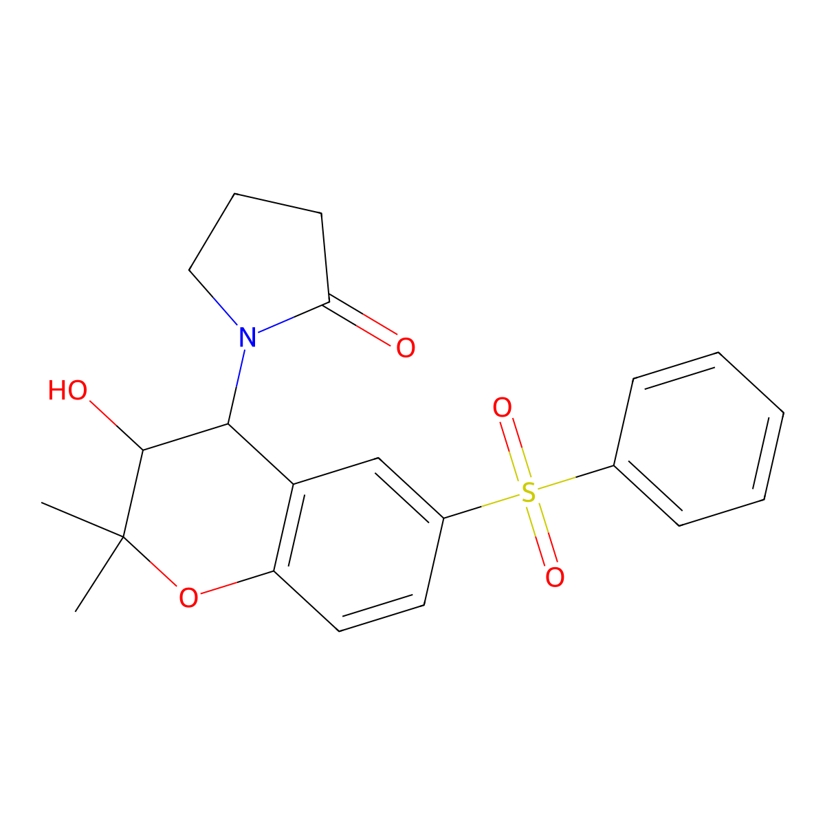 Rilmakalim molecular structure, CAS 132014-21-2
