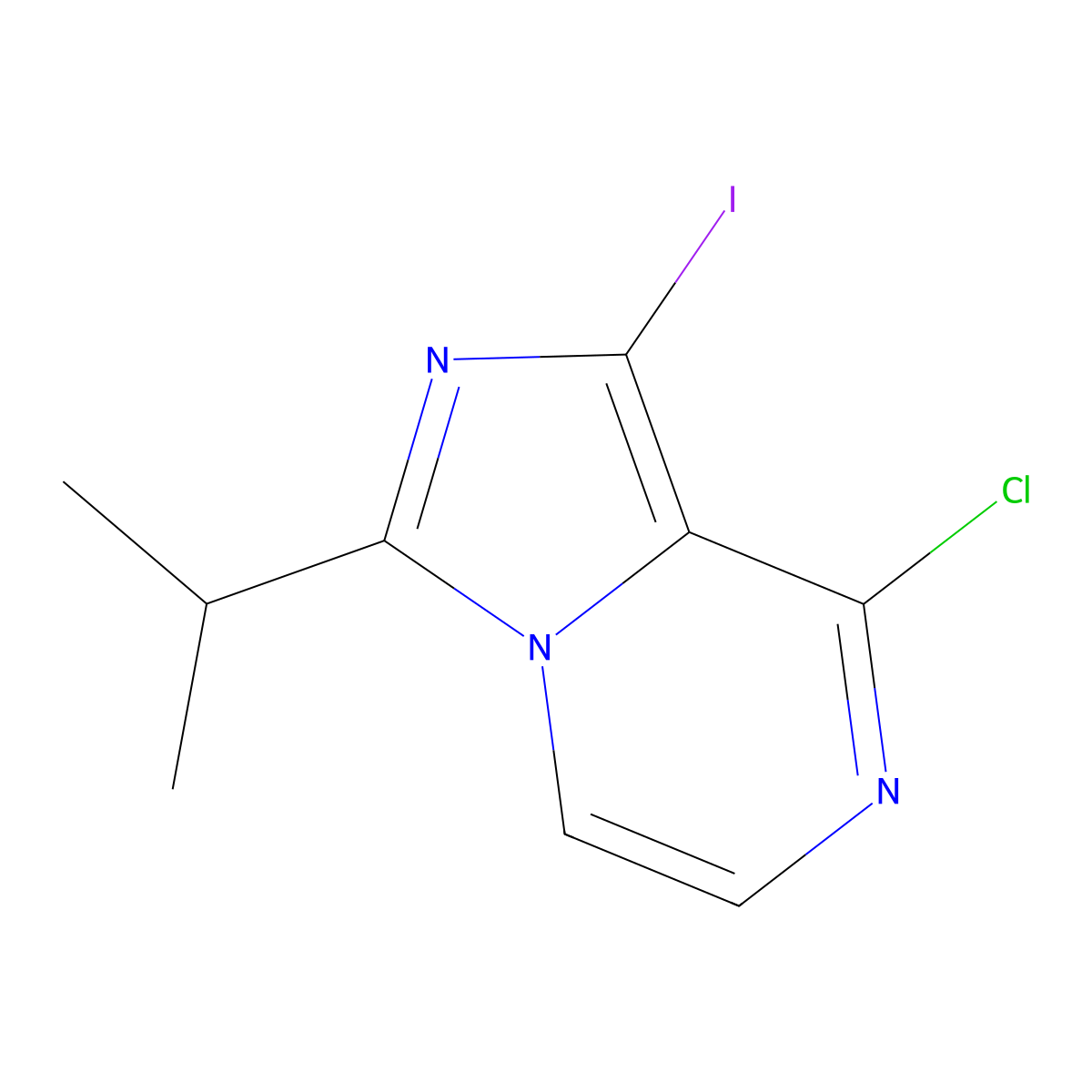 8-Chloro-1-iodo-3-isopropylimidazo[1,5-a]pyrazine molecular structure, CAS 1320266-92-9