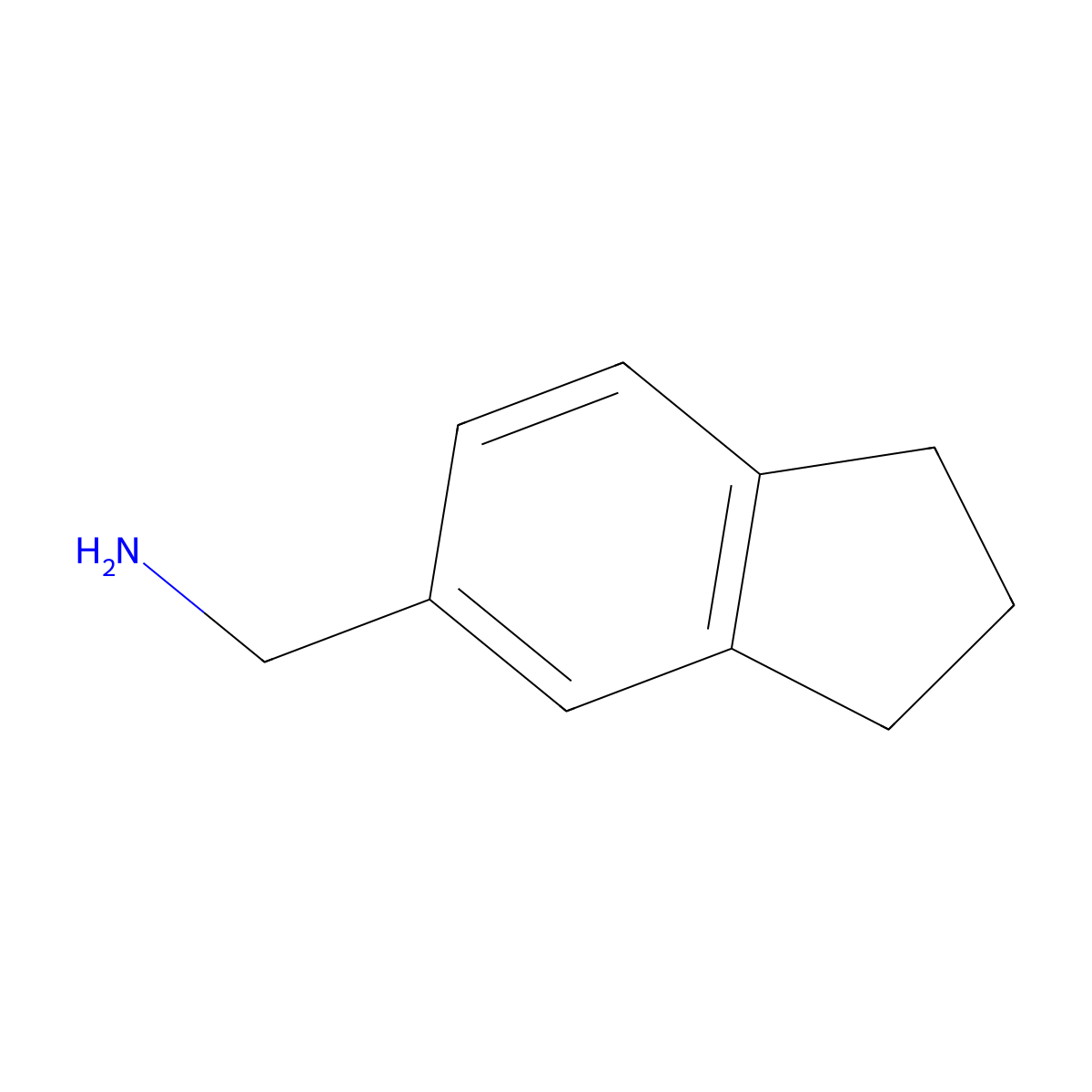 (2,3-Dihydro-1H-inden-5-yl)methanamine molecular structure, CAS 13203-56-0