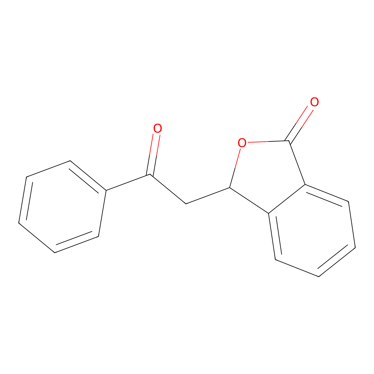 1(3H)-Isobenzofuranone, 3-(2-oxo-2-phenylethyl)- molecular structure, CAS 13203-89-9