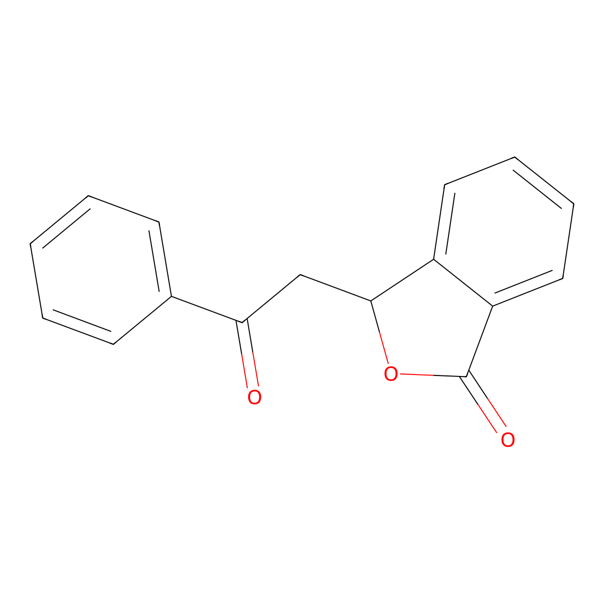1(3H)-Isobenzofuranone, 3-(2-oxo-2-phenylethyl)- molecular structure, CAS 13203-89-9