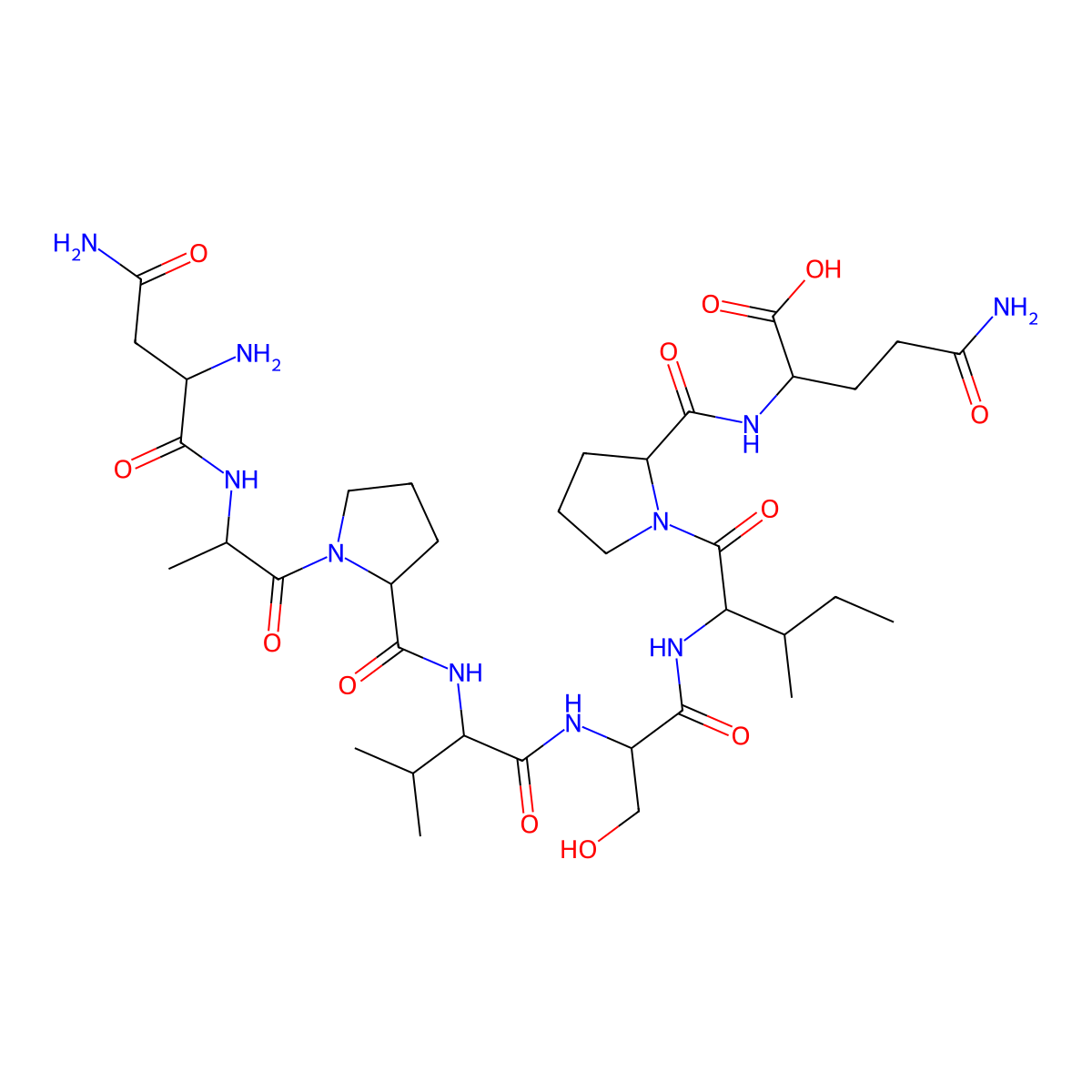 H-Ser-phe-glu-arg-phe-glu-ile-phe-pro-lys-OH molecular structure, CAS 132031-50-6