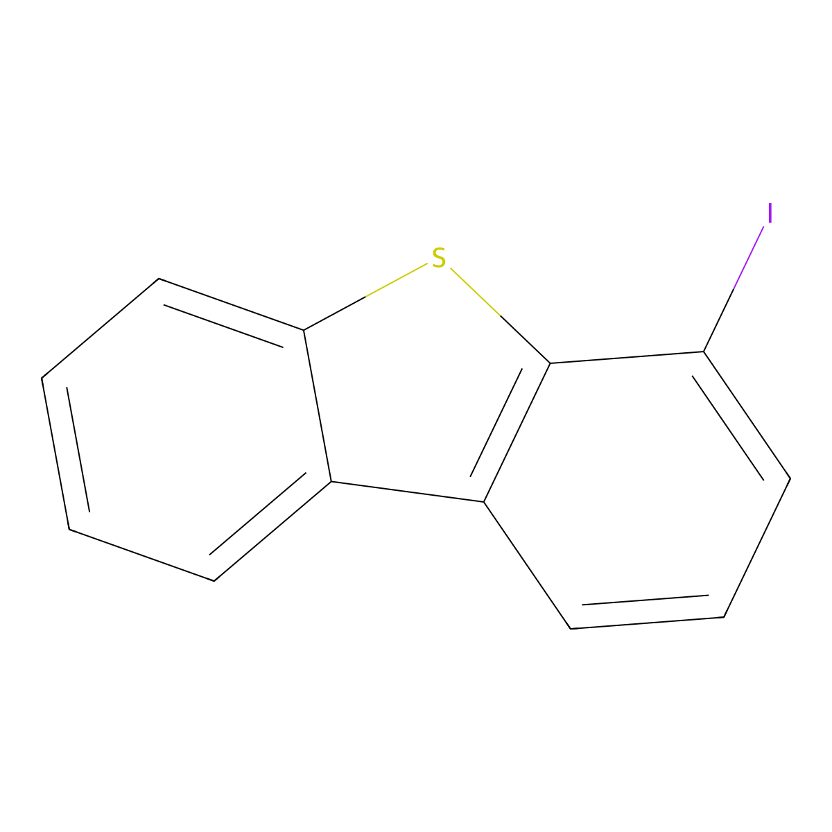 4-Iododibenzothiophene molecular structure, CAS 132034-89-0