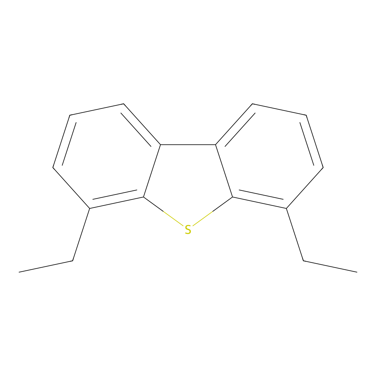 4,6-Diethyldibenzothiophene molecular structure, CAS 132034-91-4