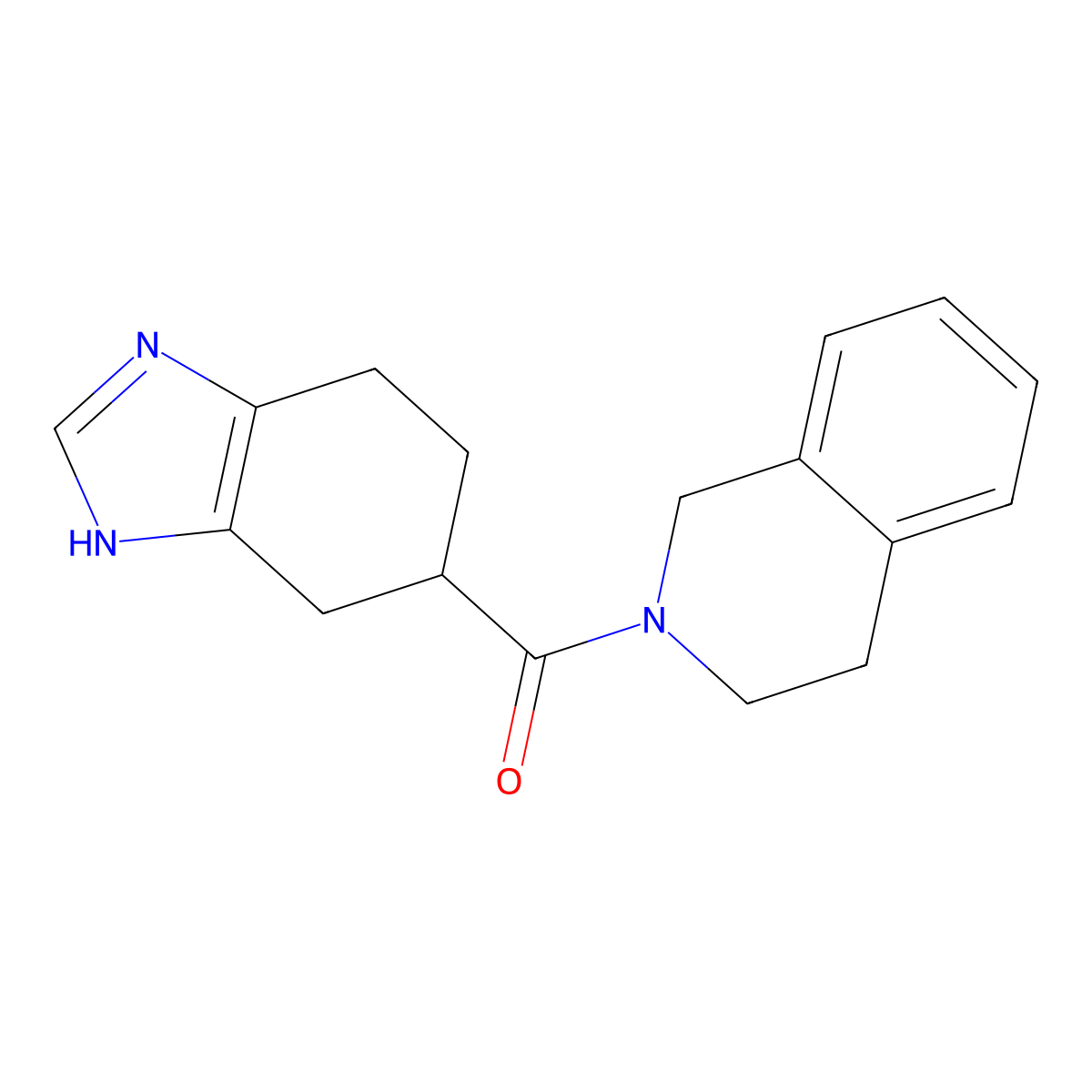 (3,4-dihydroisoquinolin-2(1H)-yl)(4,5,6,7-tetrahydro-1H-benzo[d]imidazol-5-yl)methanone molecular structure, CAS 132036-47-6