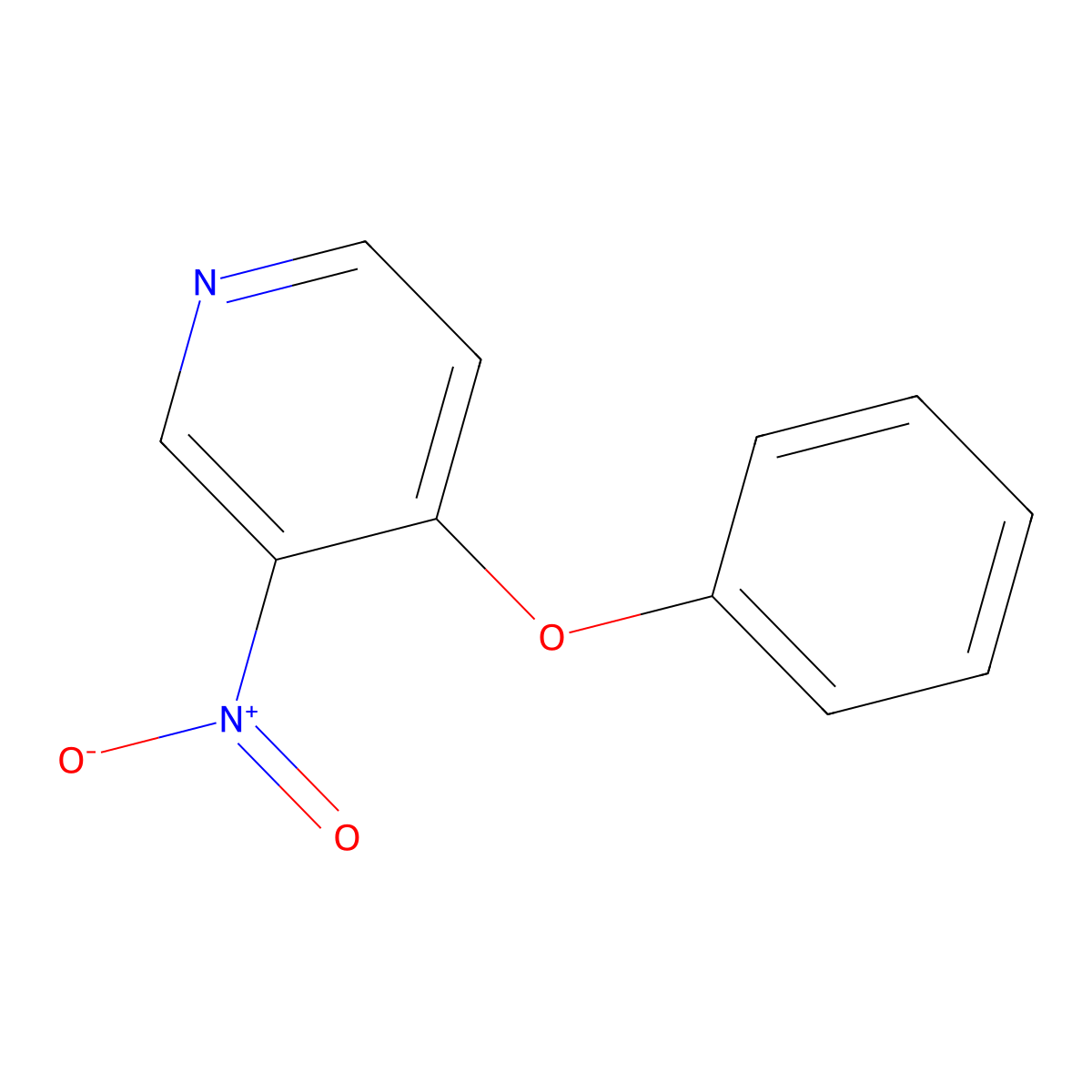 3-Nitro-4-phenoxypyridine molecular structure, CAS 132038-21-2
