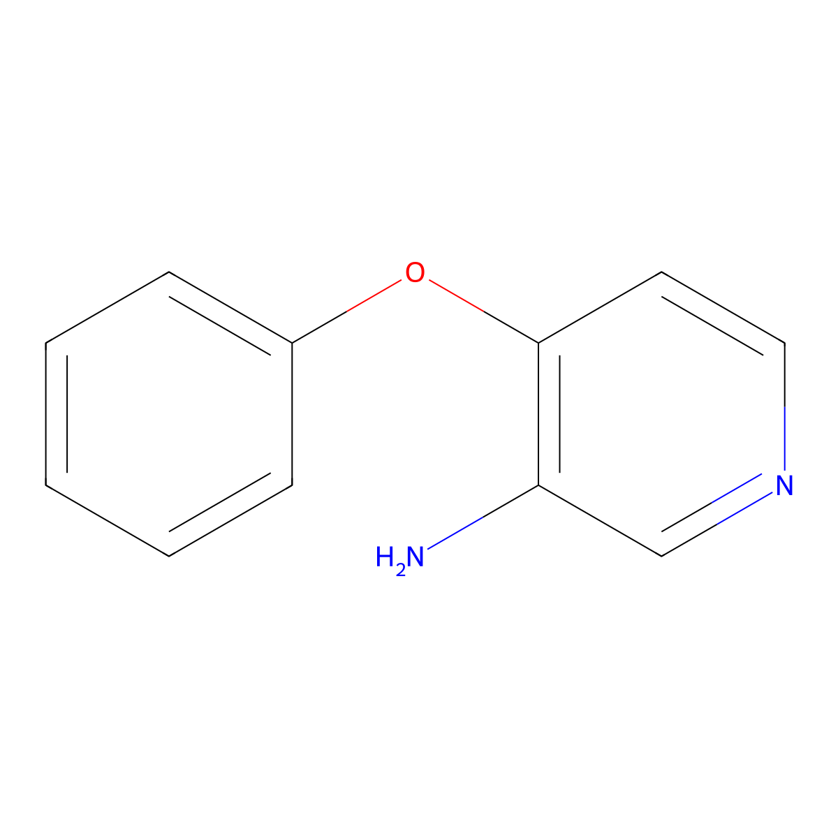 4-Phenoxypyridin-3-amine molecular structure, CAS 132038-28-9
