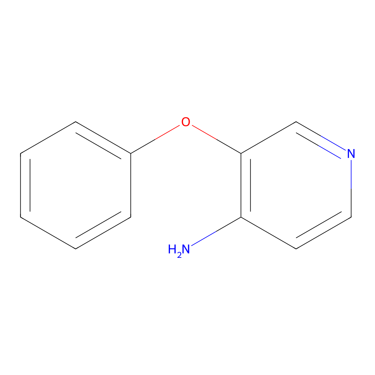 3-Phenoxypyridin-4-amine molecular structure, CAS 132038-33-6