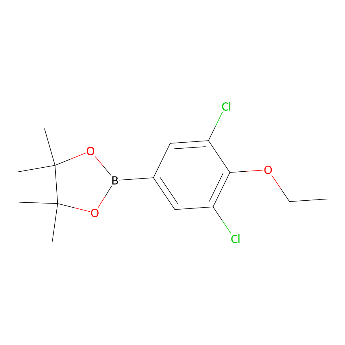 2-(3,5-Dichloro-4-ethoxyphenyl)-4,4,5,5-tetramethyl-1,3,2-dioxaborolane molecular structure, CAS 1320397-14-5