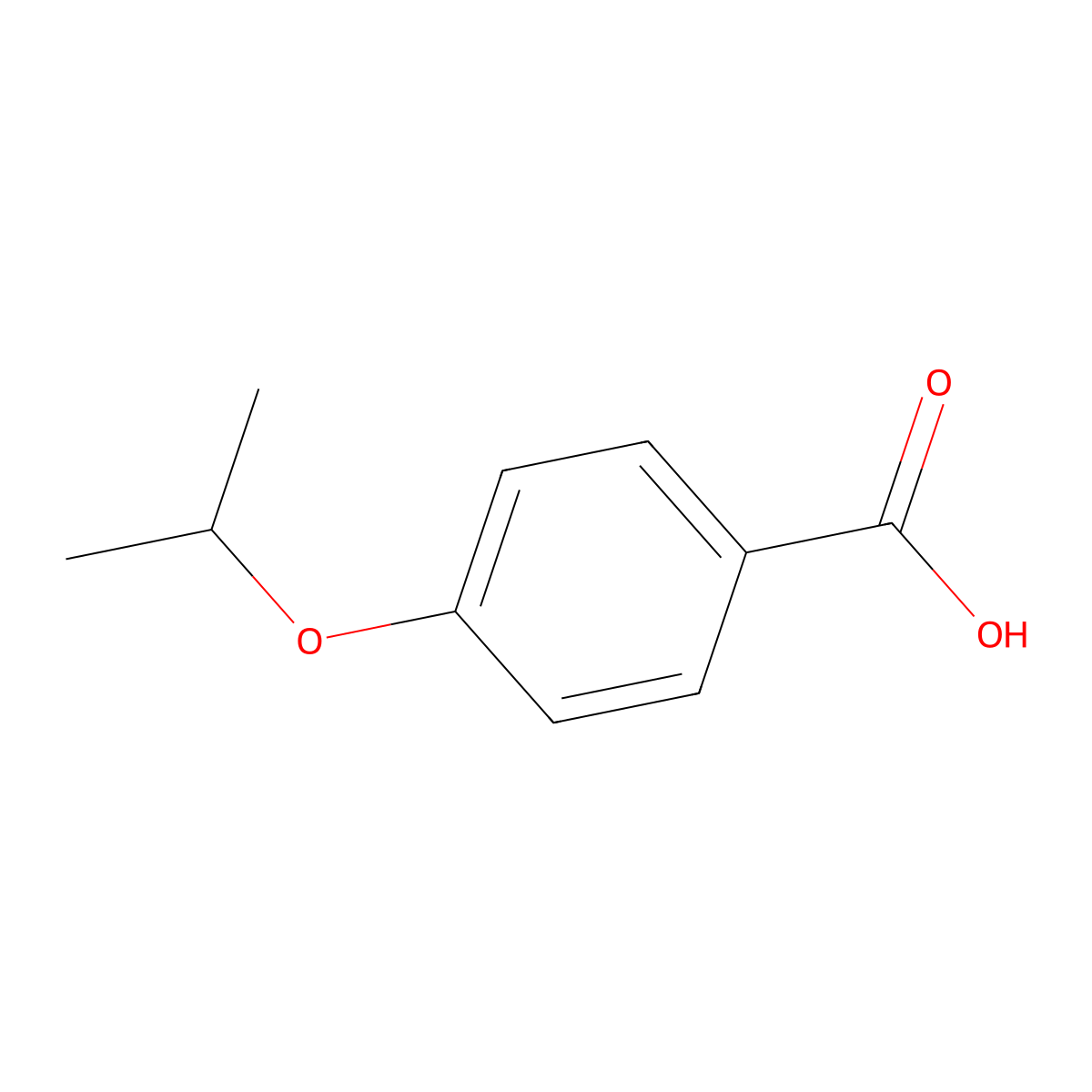 4-Isopropoxybenzoic acid molecular structure, CAS 13205-46-4