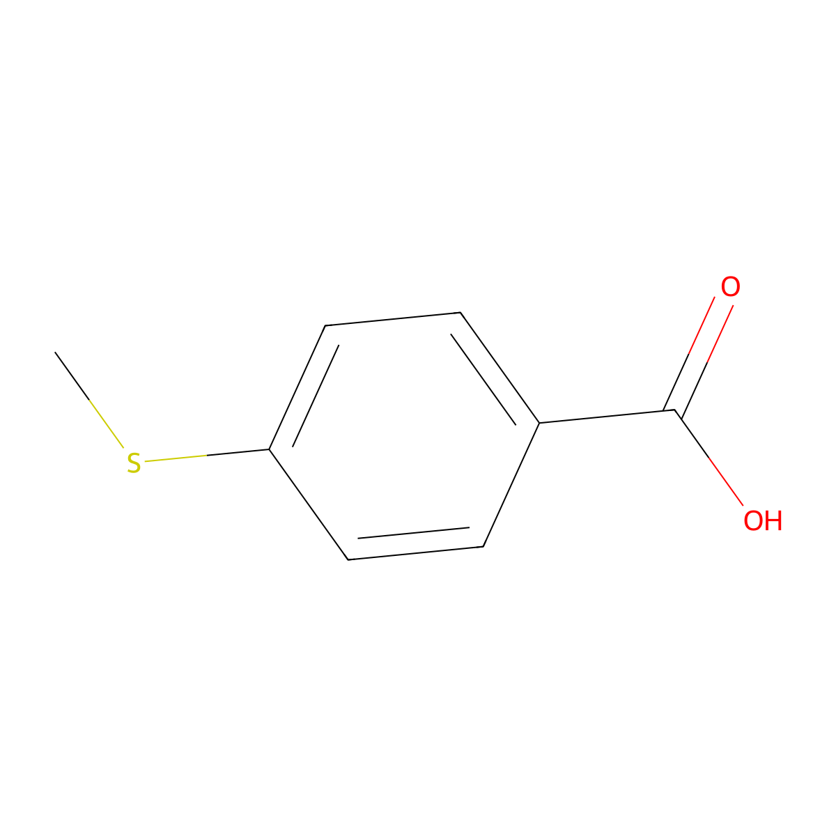 4-(Methylthio)benzoic acid molecular structure, CAS 13205-48-6
