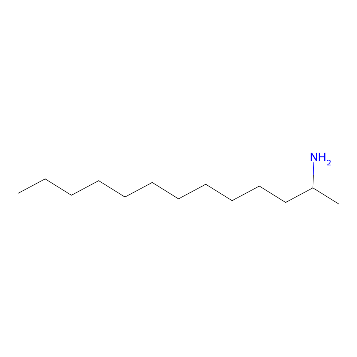 2-Aminotridecane molecular structure, CAS 13205-57-7