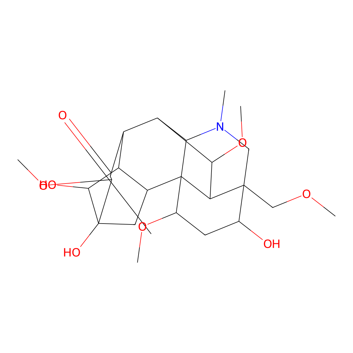 16-Epipyromesaconitine molecular structure, CAS 132054-38-7