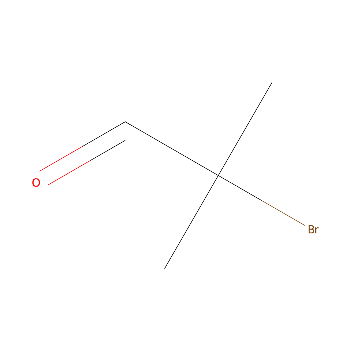 2-Bromo-2-methylpropanal molecular structure, CAS 13206-46-7