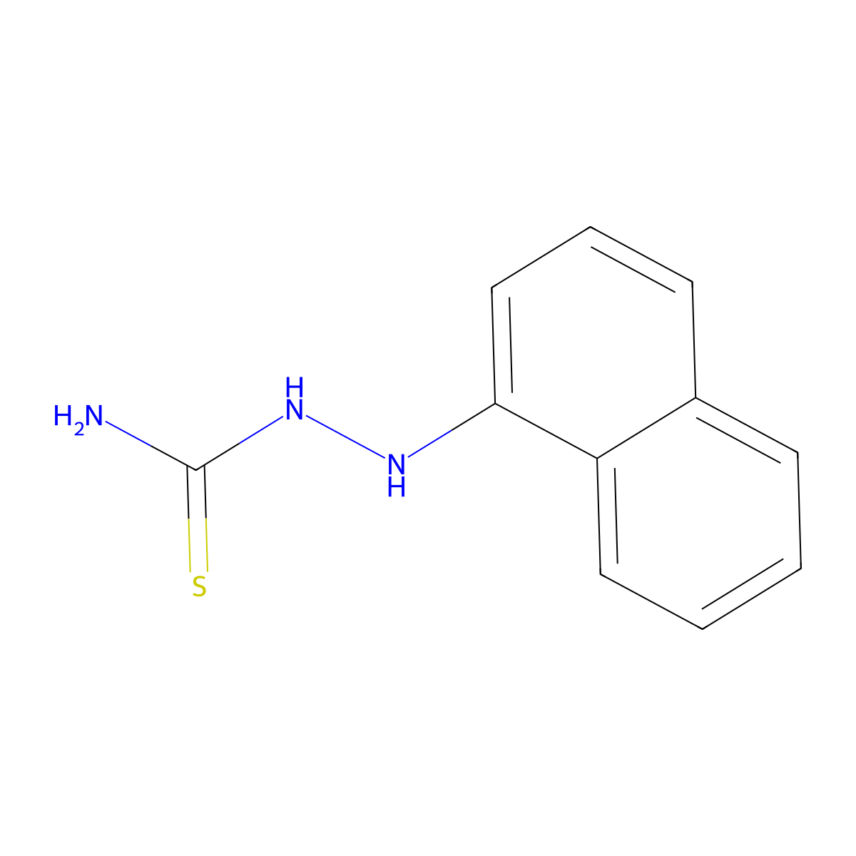 2-(1-Naphthyl)-1-hydrazinecarbothioamide molecular structure, CAS 13207-48-2