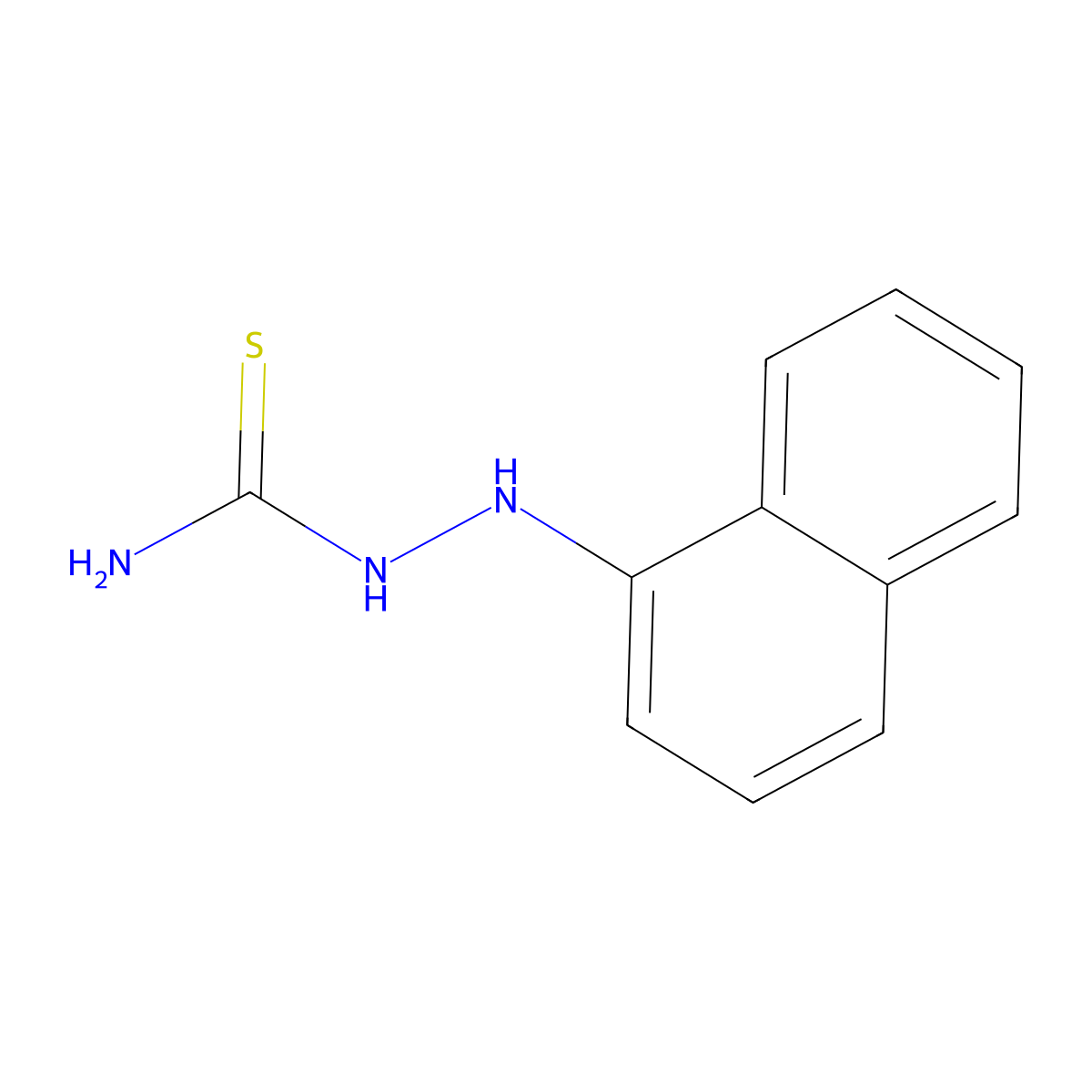 2-(1-Naphthyl)-1-hydrazinecarbothioamide molecular structure, CAS 13207-48-2