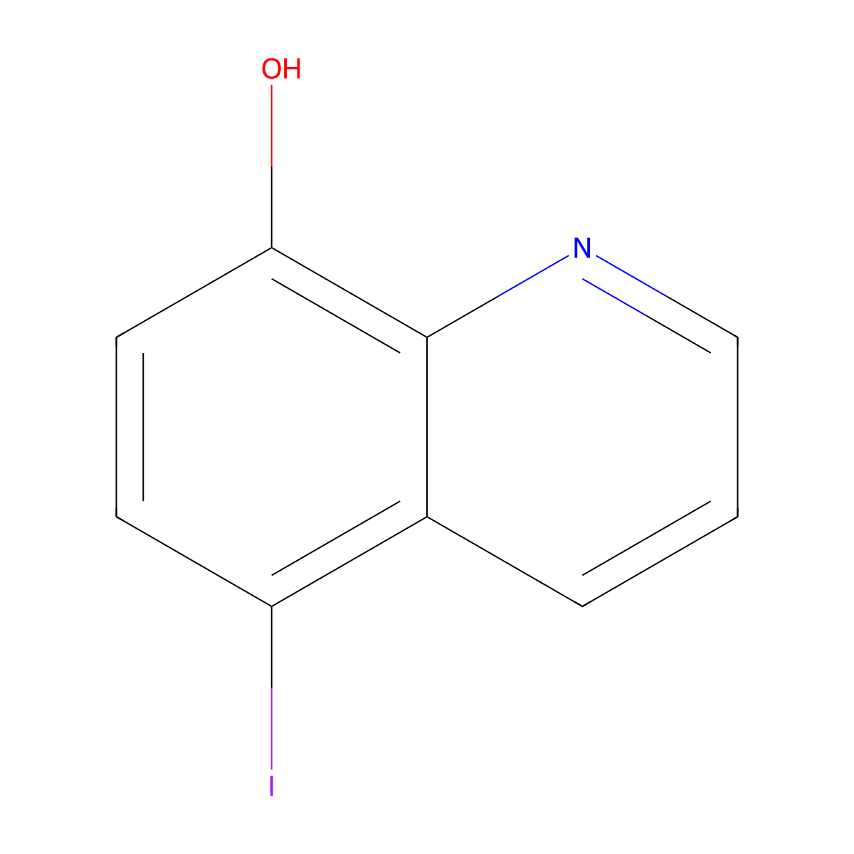 5-Iodo-8-quinolinol molecular structure, CAS 13207-63-1