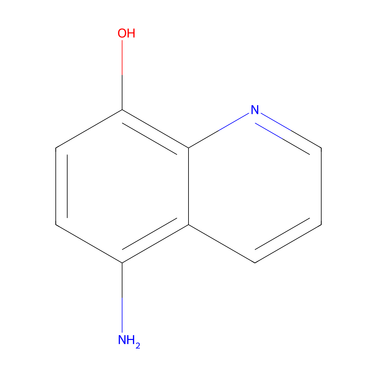 5-Amino-8-hydroxyquinoline molecular structure, CAS 13207-66-4