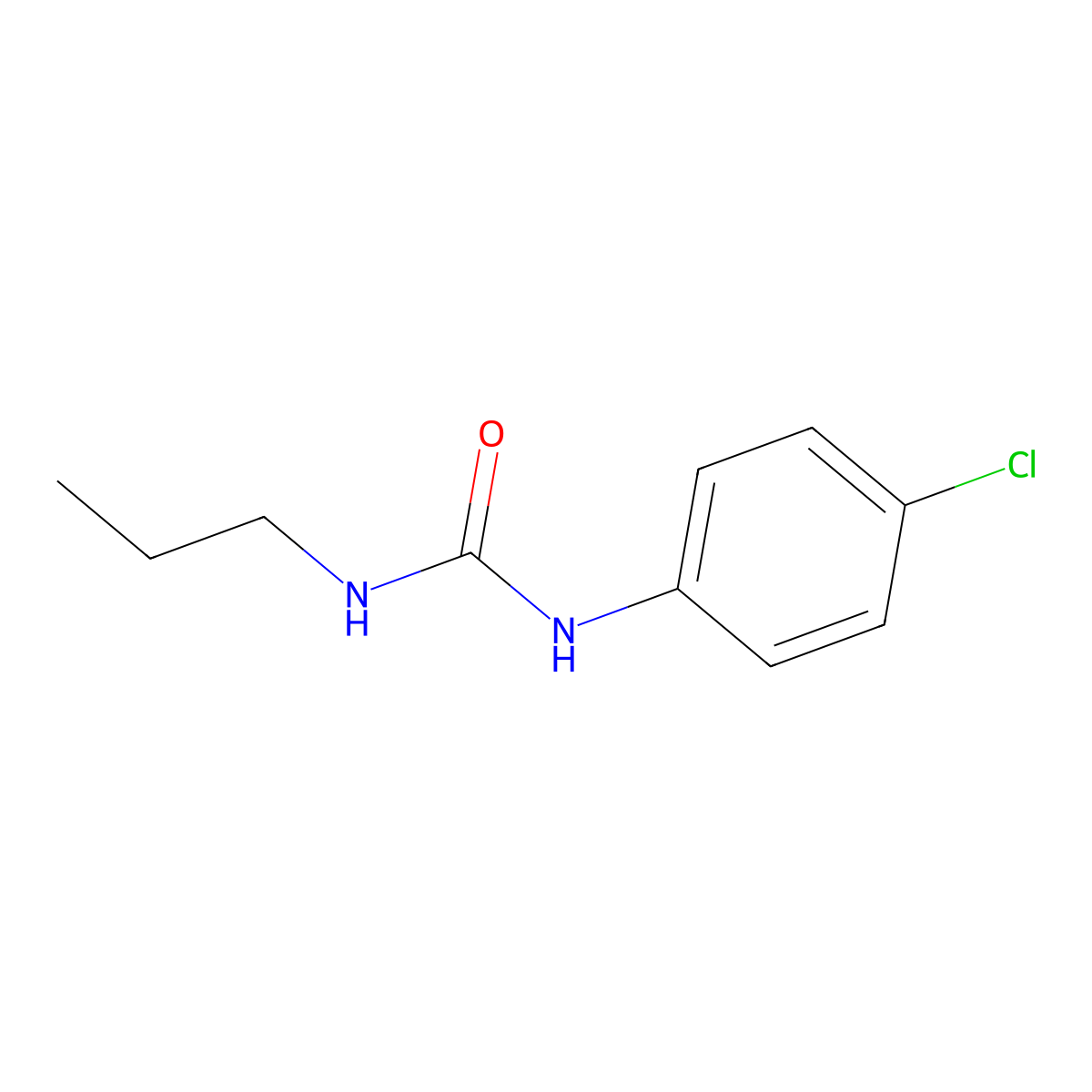 1-(4-Chlorophenyl)-3-propylurea molecular structure, CAS 13208-64-5