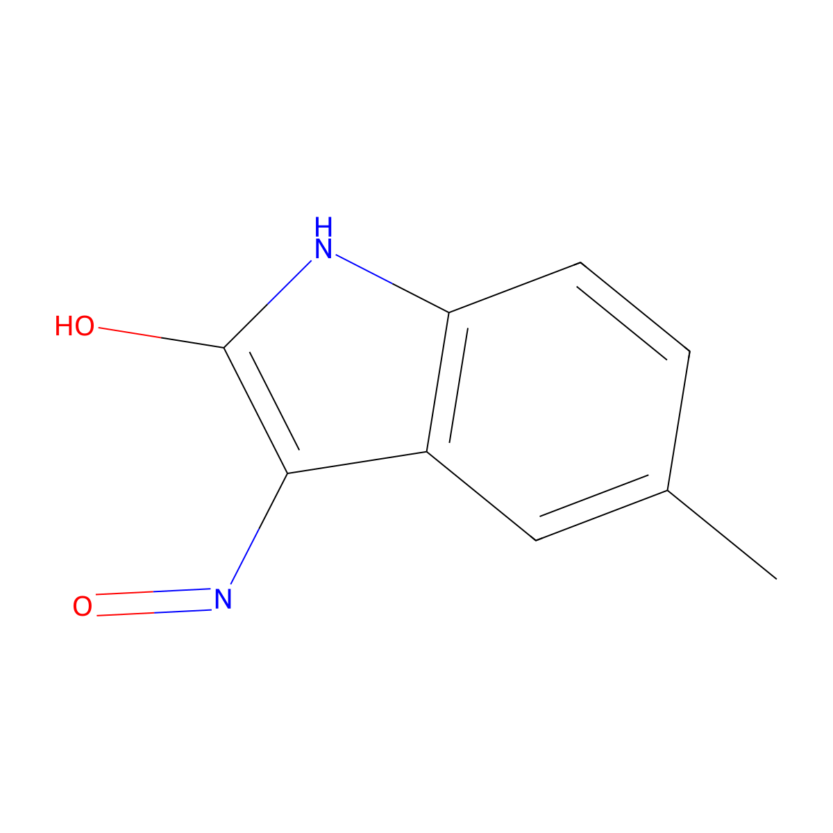 (3Z)-5-Methyl-1H-indole-2,3-dione 3-oxime molecular structure, CAS 13208-98-5
