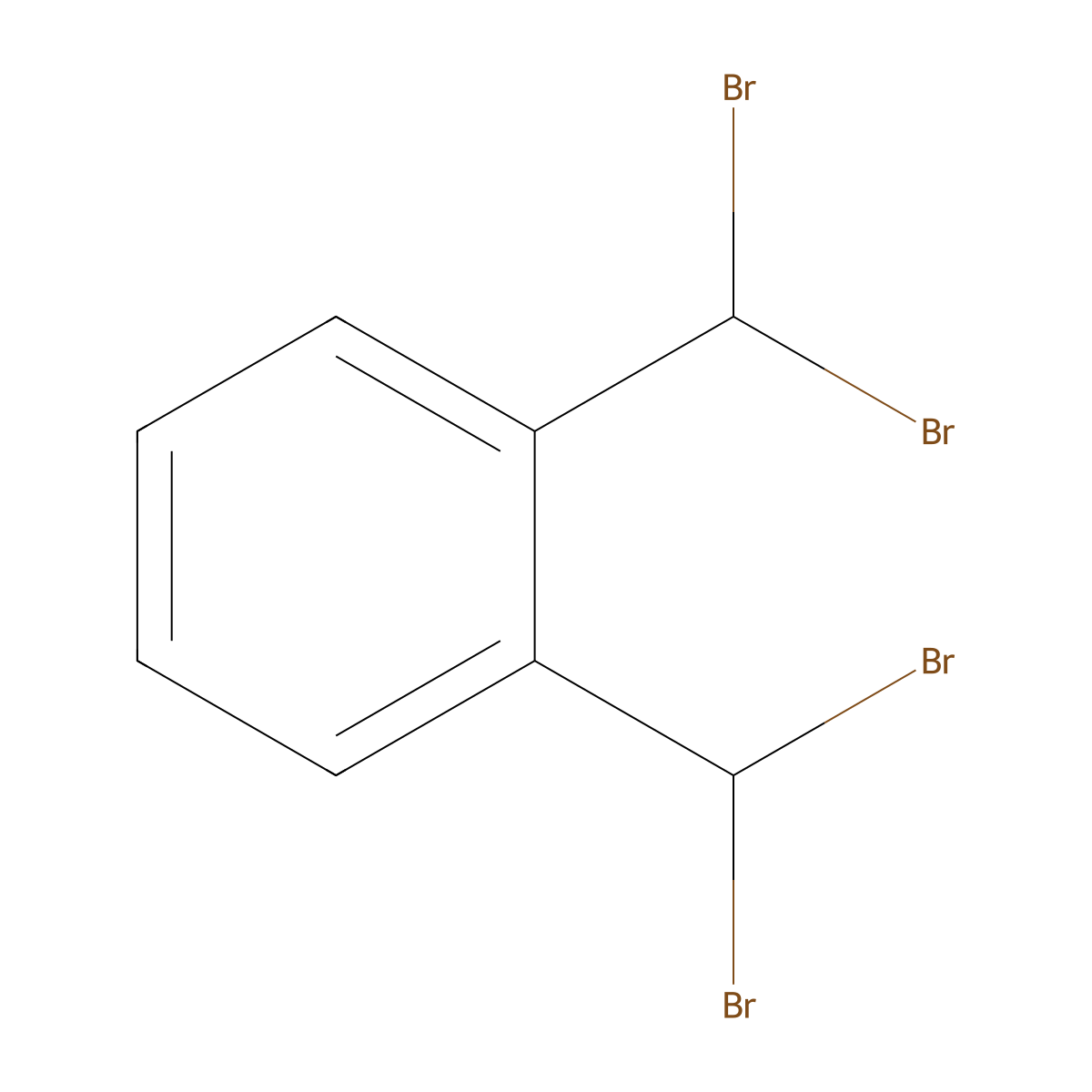 1,2-Bis(dibromomethyl)benzene molecular structure, CAS 13209-15-9