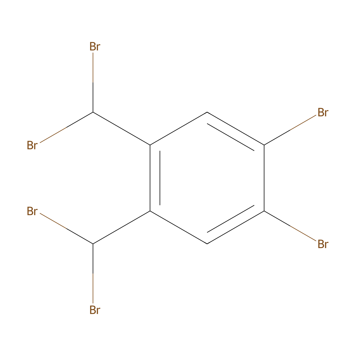 alpha,alpha,alpha',alpha',4,5-Hexabromo-o-xylene molecular structure, CAS 13209-20-6