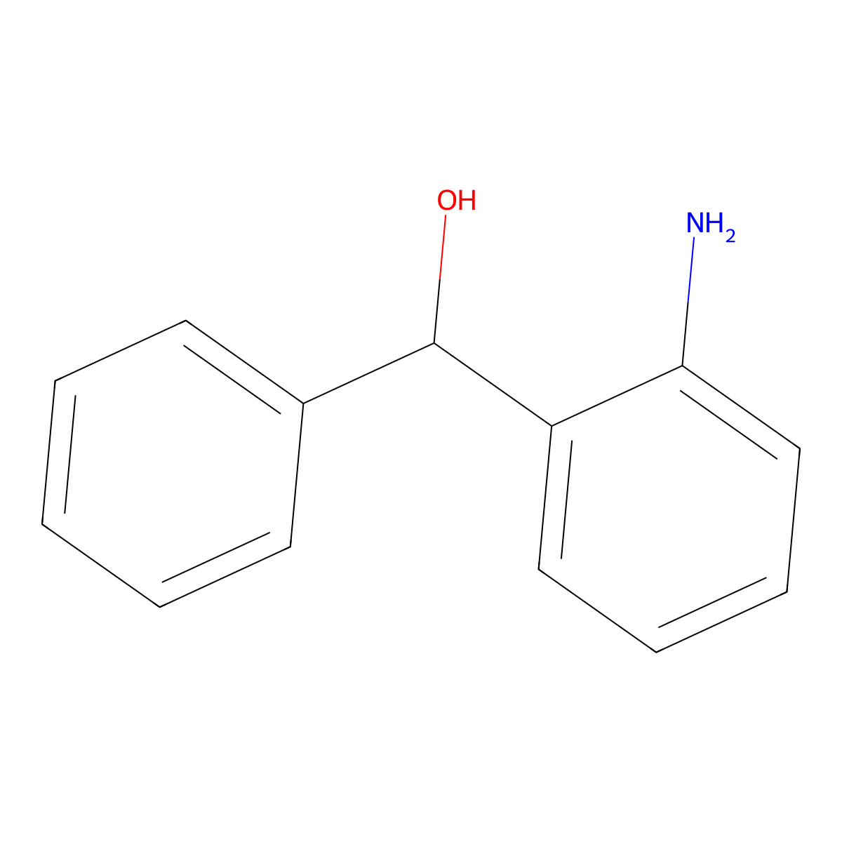 2-Aminobenzhydrol molecular structure, CAS 13209-38-6
