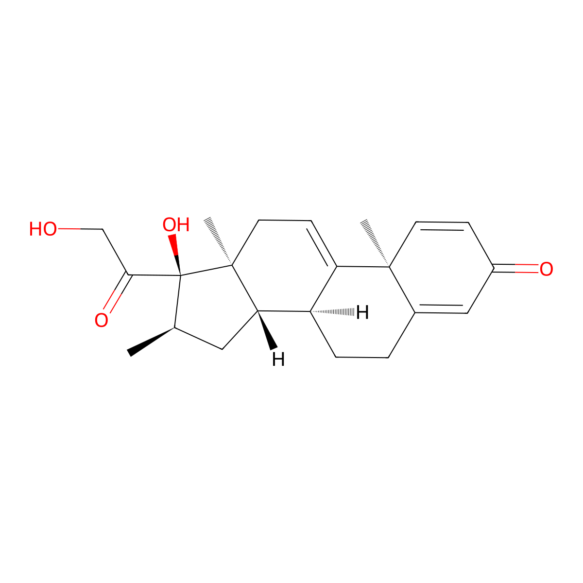 Vamorolone molecular structure, CAS 13209-41-1
