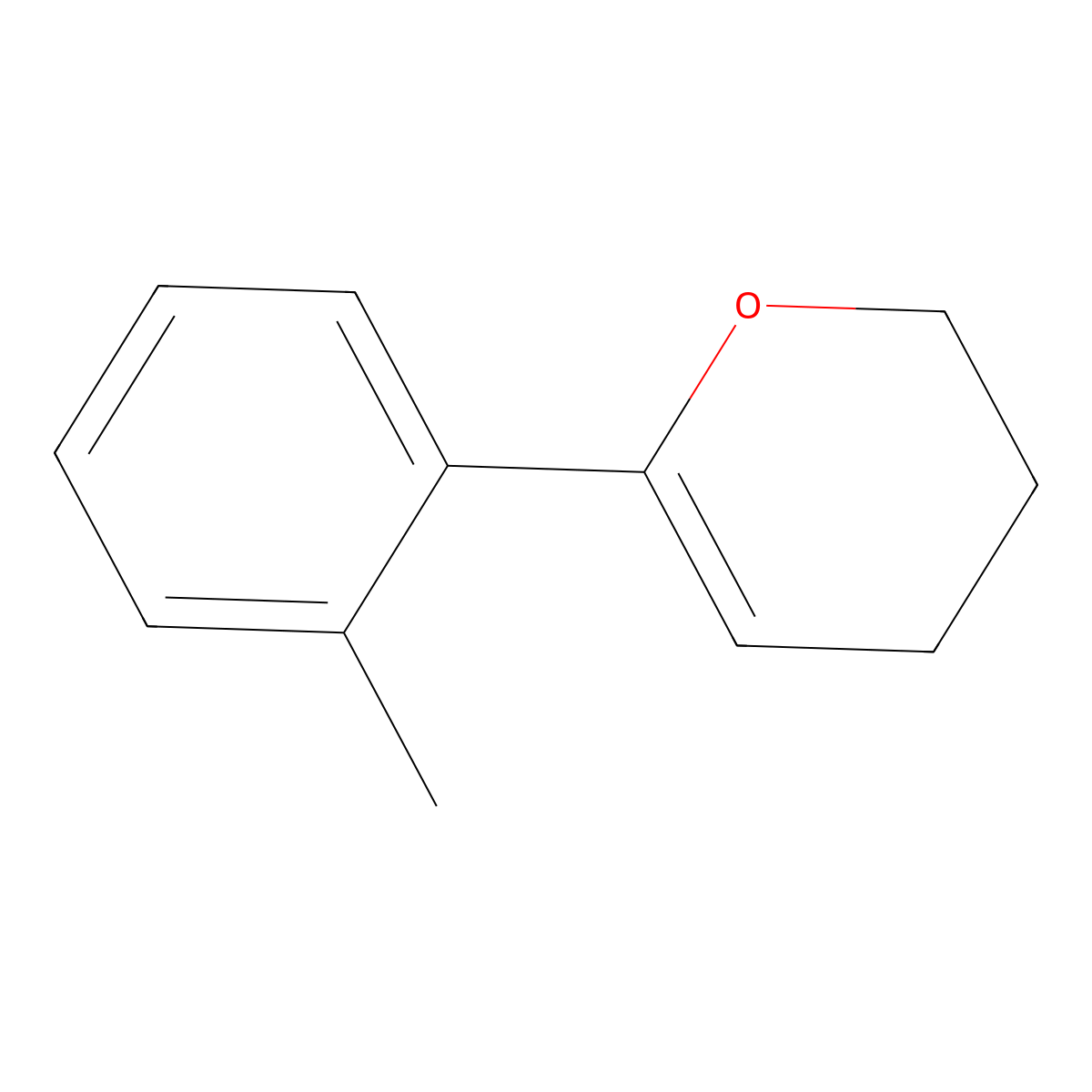 6-(2-Methylphenyl)-3,4-dihydro-2H-pyran molecular structure, CAS 132093-53-9