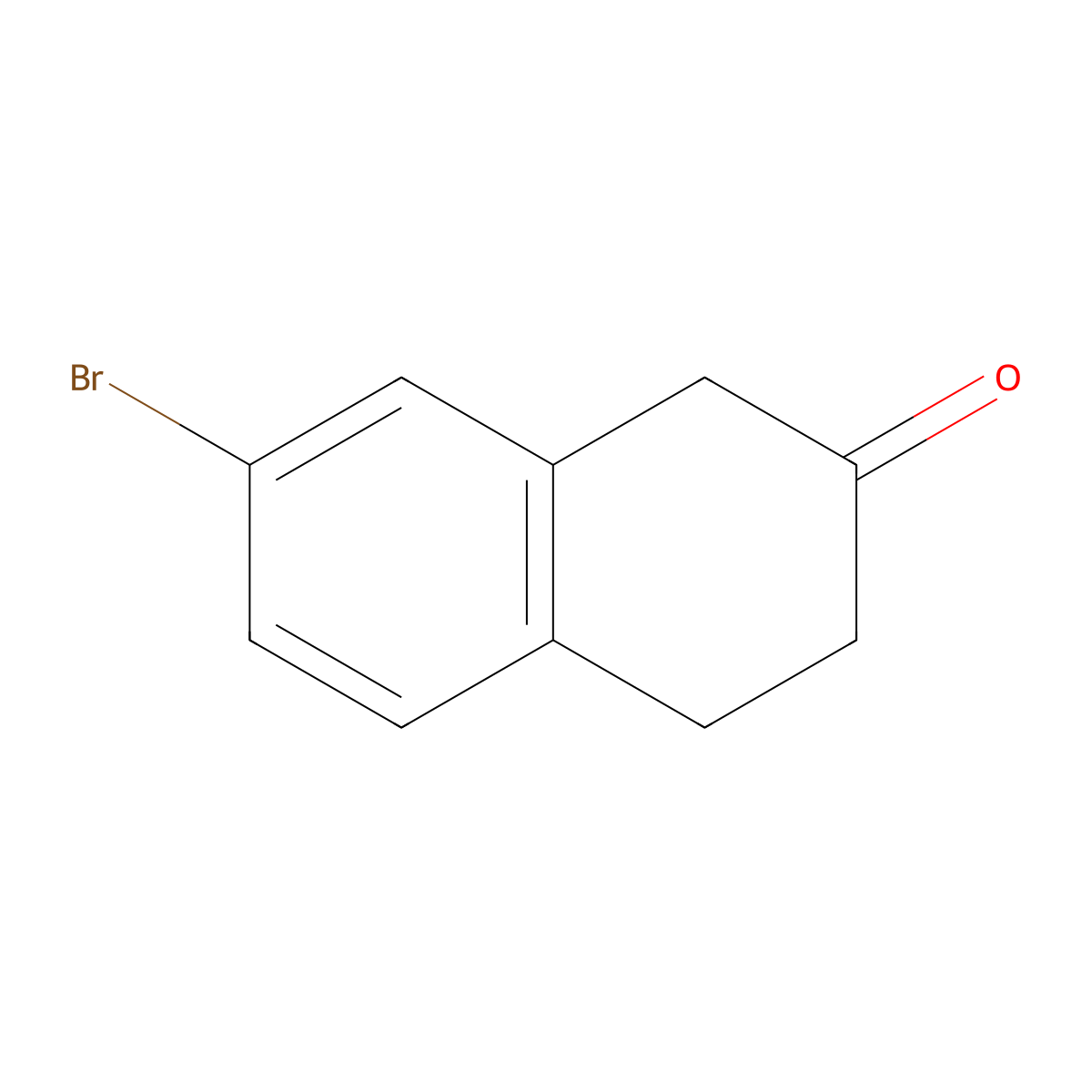 7-Bromo-2-tetralone molecular structure, CAS 132095-54-6