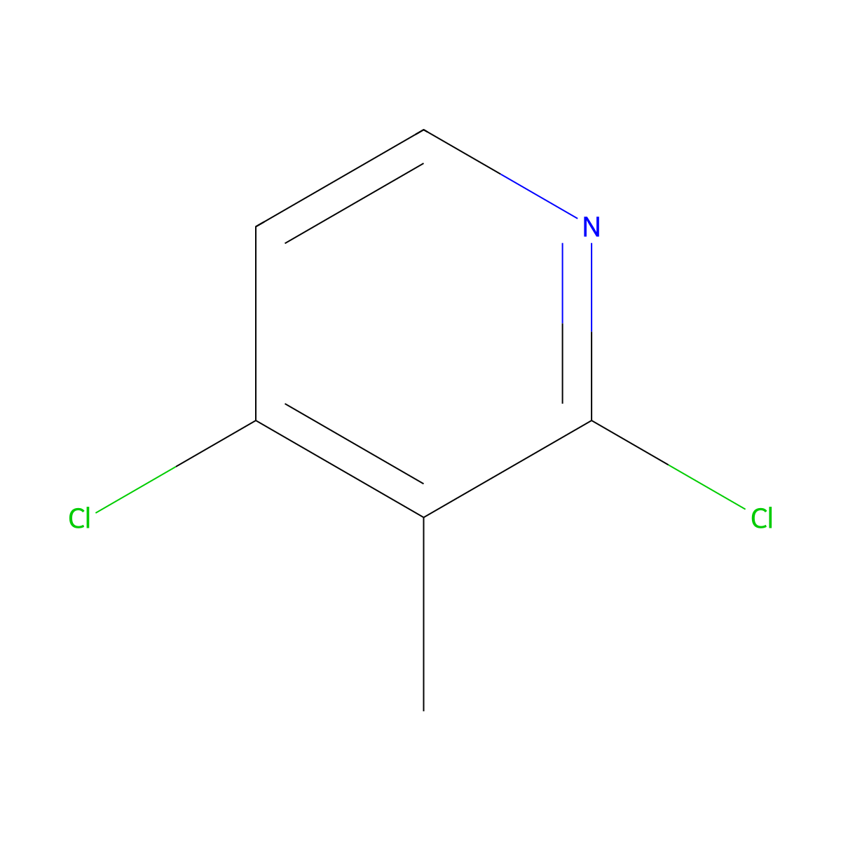 2,4-Dichloro-3-methylpyridine molecular structure, CAS 132097-09-7