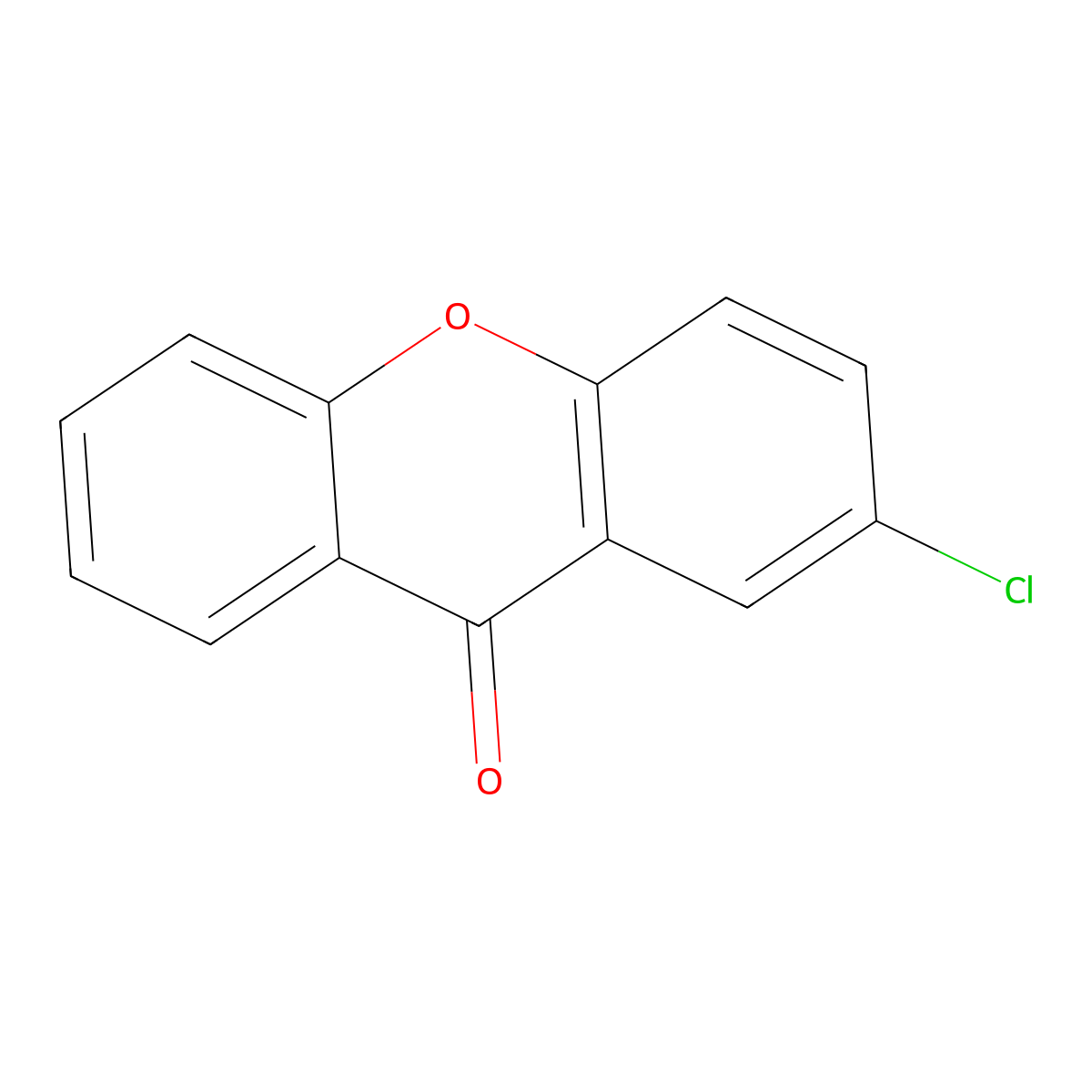 2-Chloro-9-xanthenone molecular structure, CAS 13210-15-6