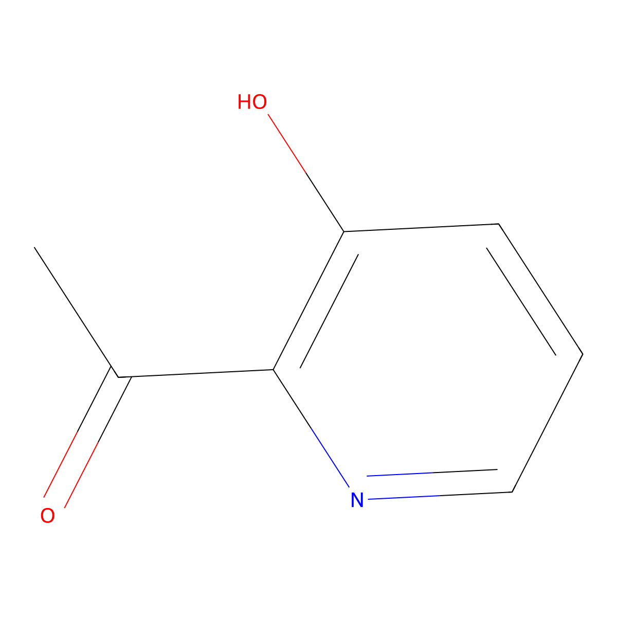 1-(3-Hydroxypyridin-2-yl)ethan-1-one molecular structure, CAS 13210-29-2
