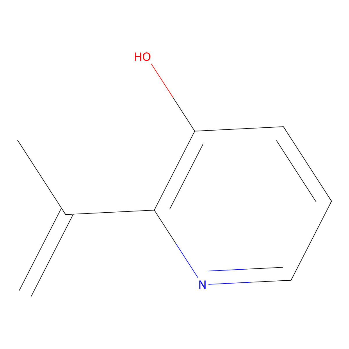 2-(Prop-1-en-2-yl)pyridin-3-ol molecular structure, CAS 13210-30-5