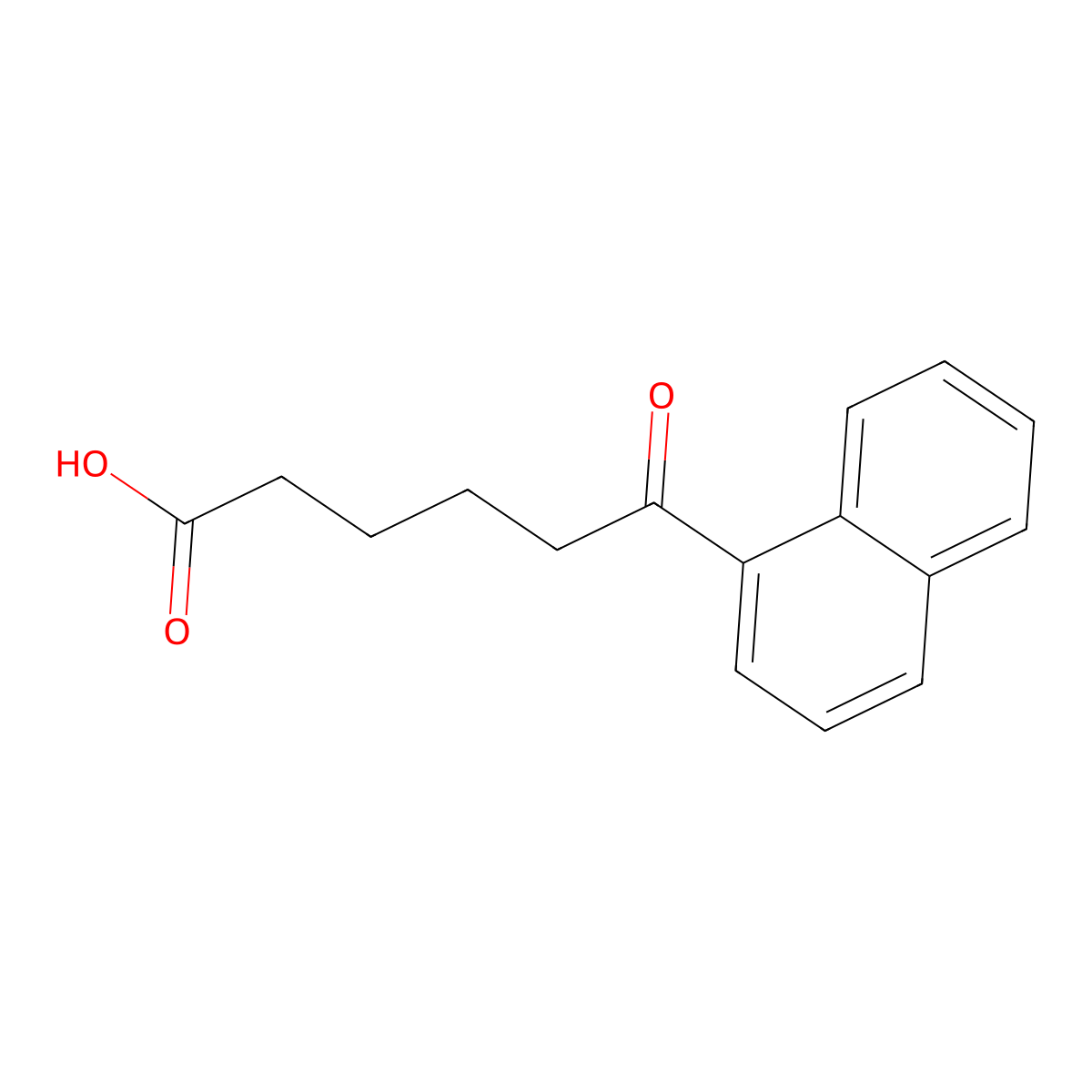 6-(1-Naphthyl)-6-oxohexanoic acid molecular structure, CAS 132104-09-7